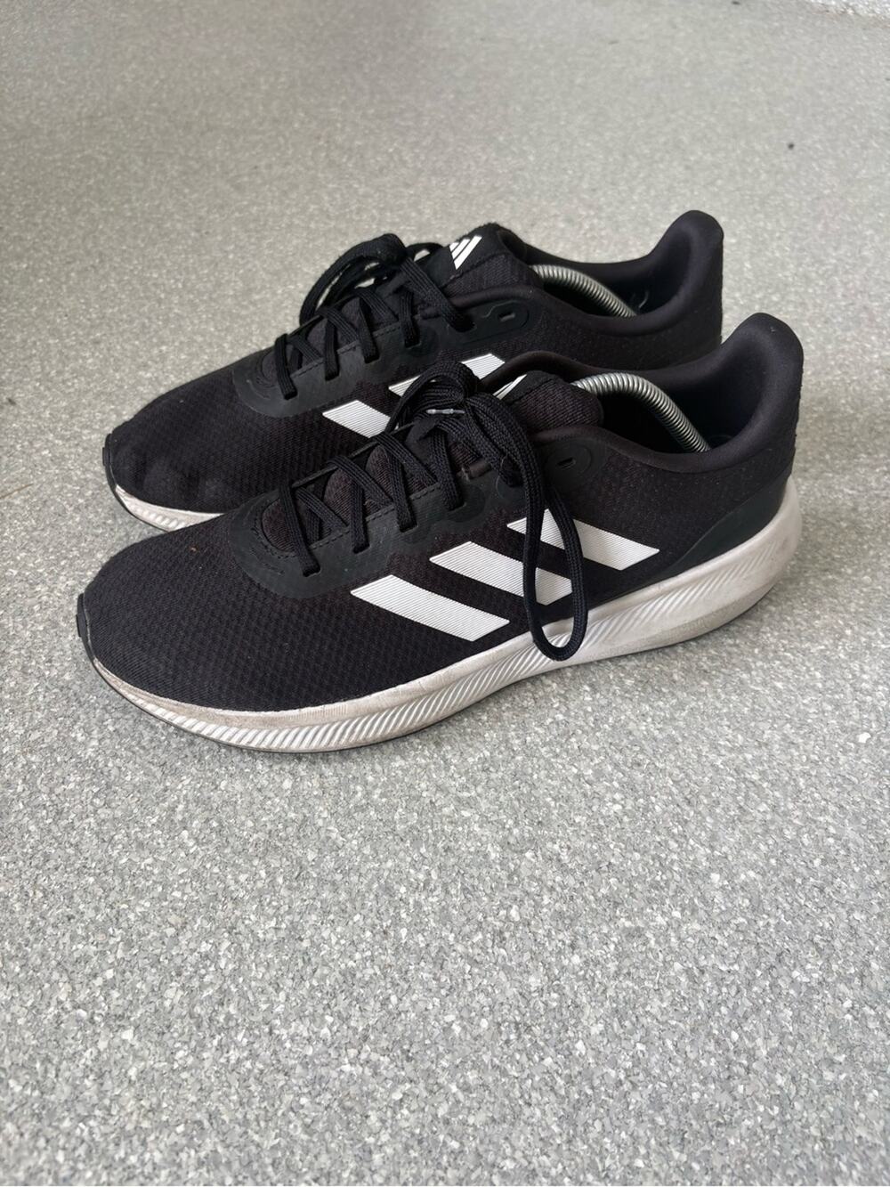adidas Runfalcon 3.0 Cloudfoam Low 'Black White' running shoes size 11.5